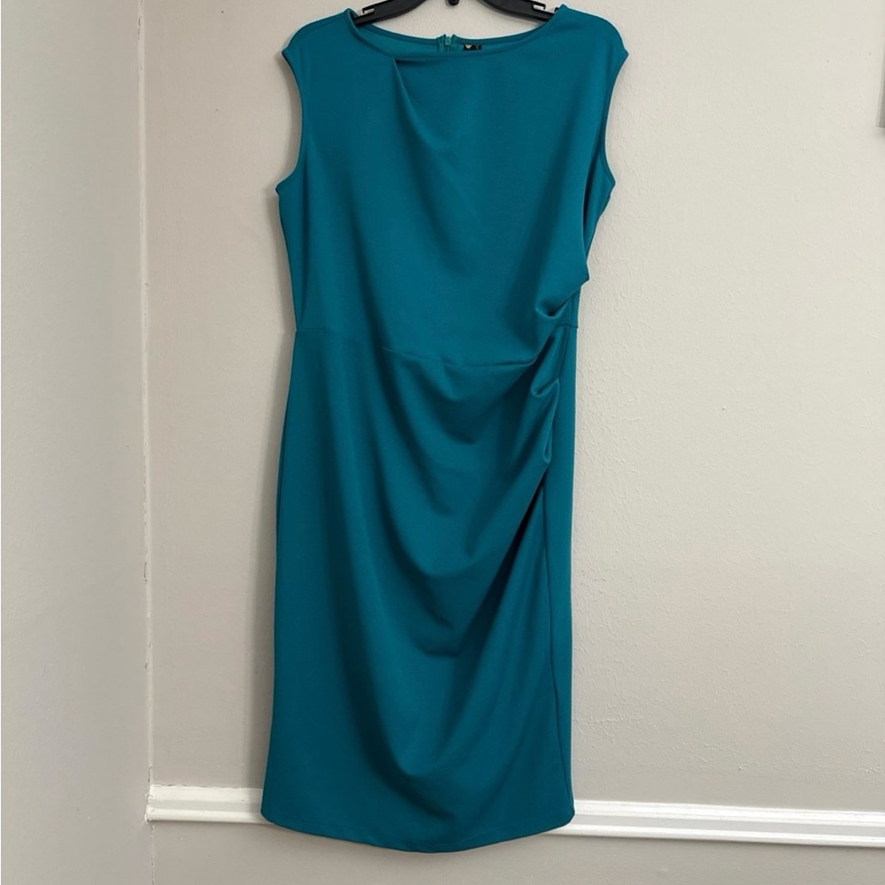 Miusol Women's Retro Ruffle Style Slim Work Pencil Dress